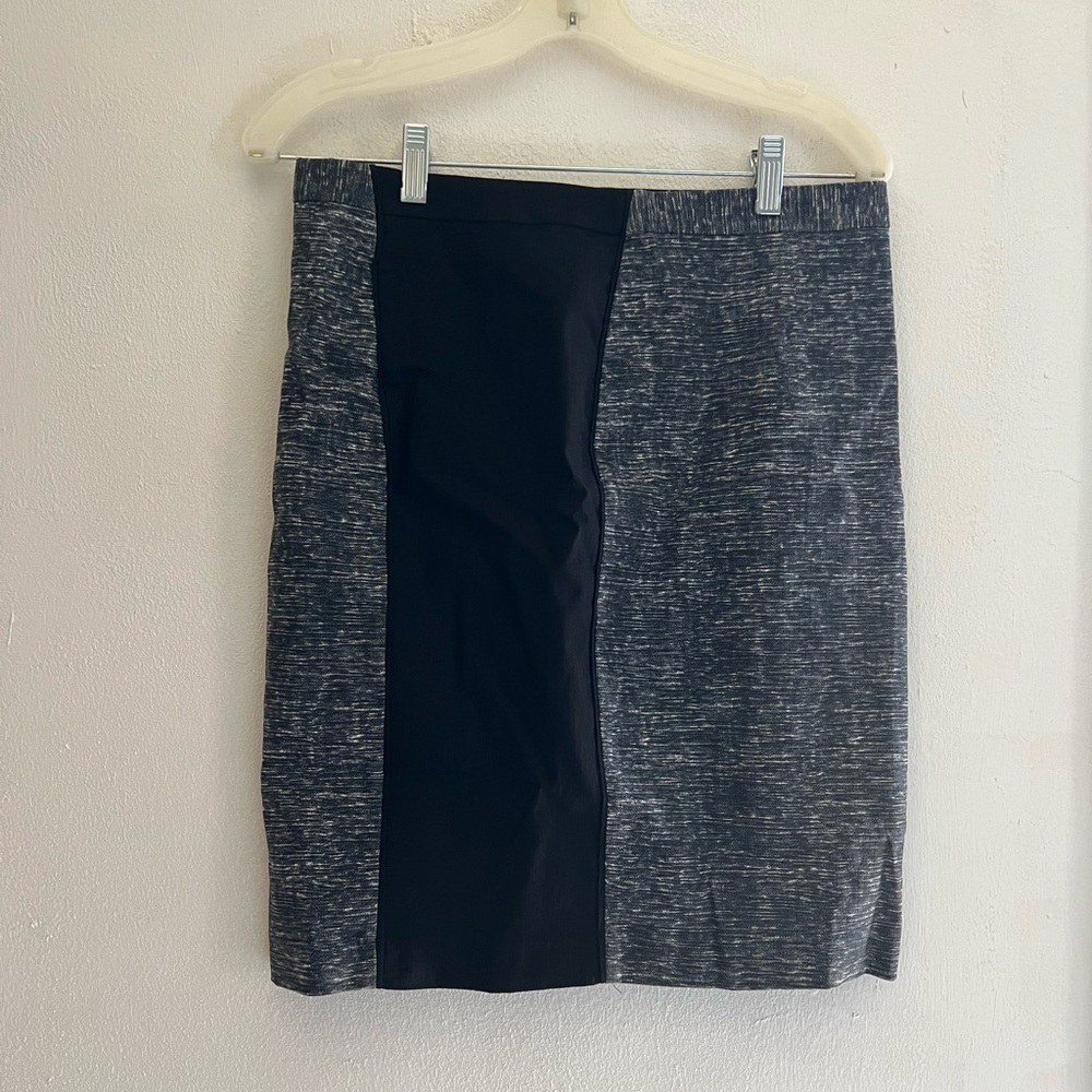 H&M Black Gray Pencil Skirt Size 10